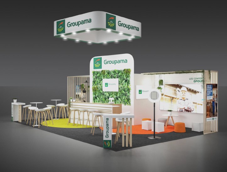 Visuel stand